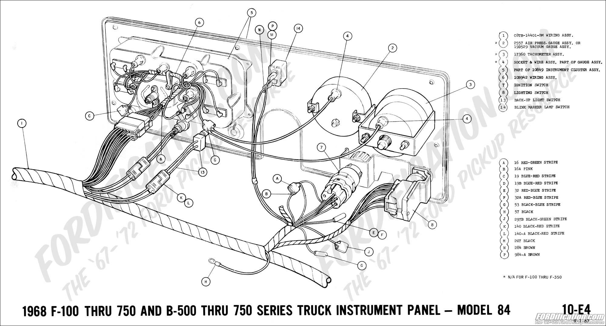 Ford Truck Technical Drawings And Schematics - Section H - Wiring Diagrams